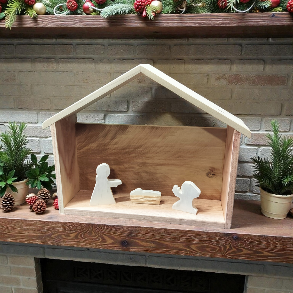 Rustic Reclaimed Christmas Manger