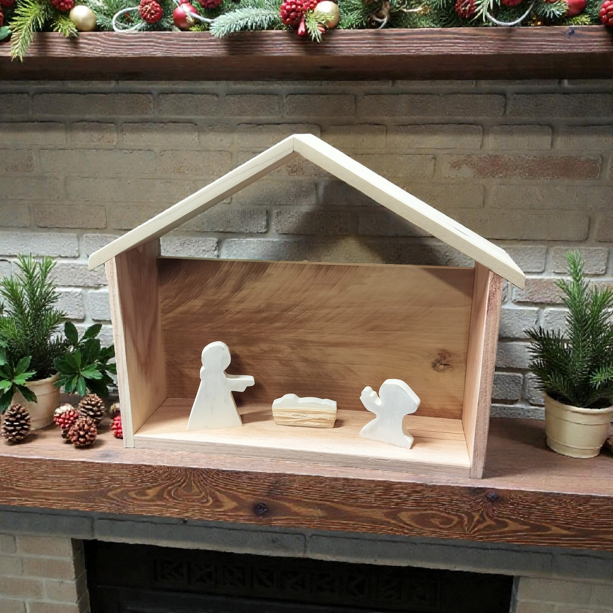 Rustic Reclaimed Christmas Manger