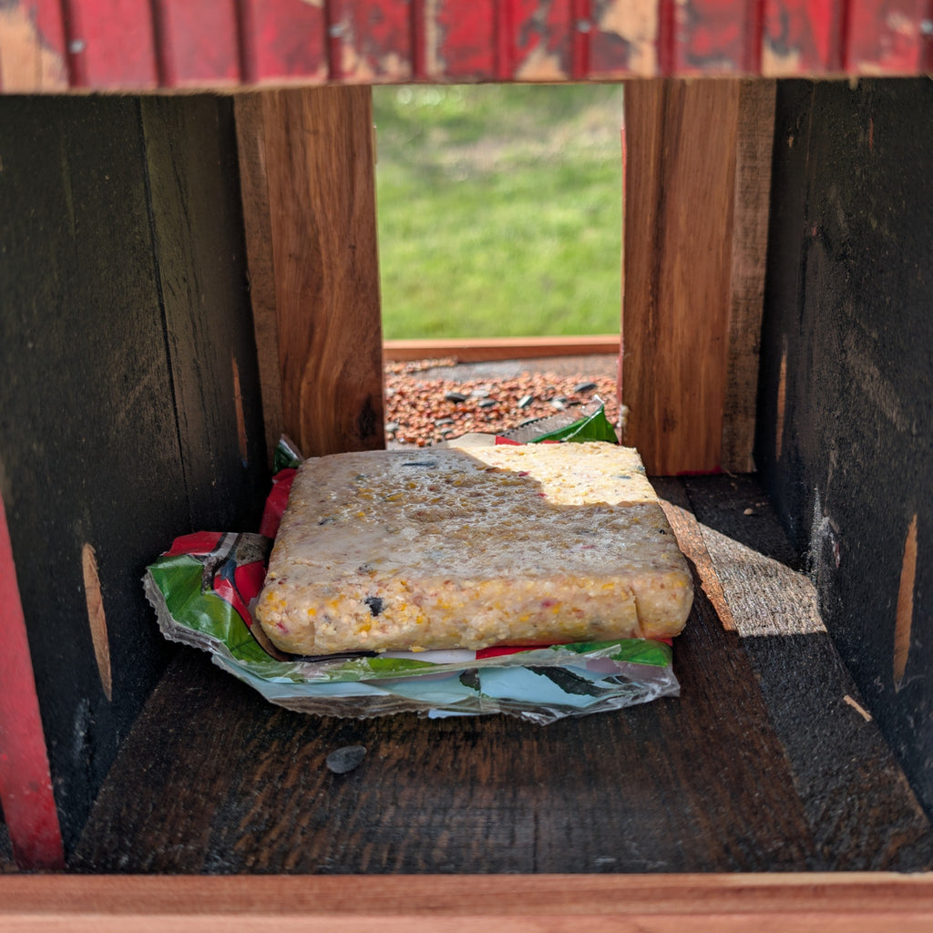 Rustic Barn Bird Feeder / House