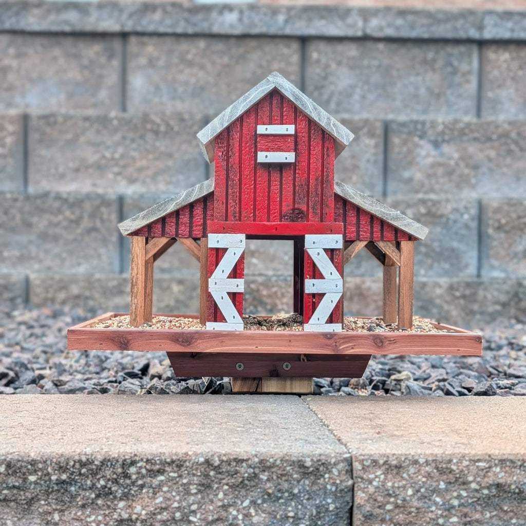 Farm Stable Bird Feeder