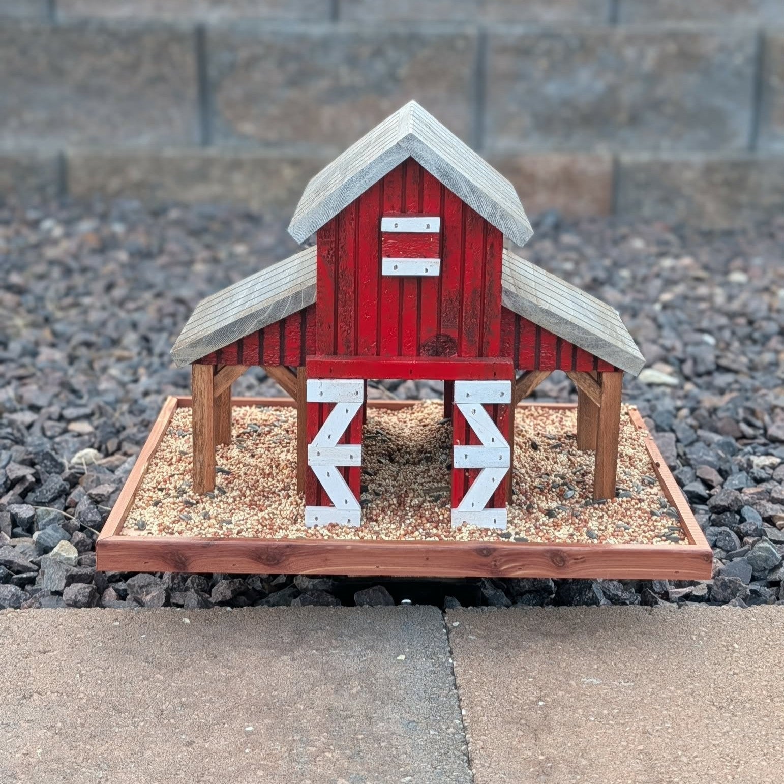 Farm Stable Bird Feeder