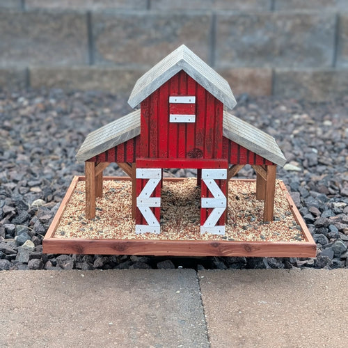 Farm Stable Bird Feeder