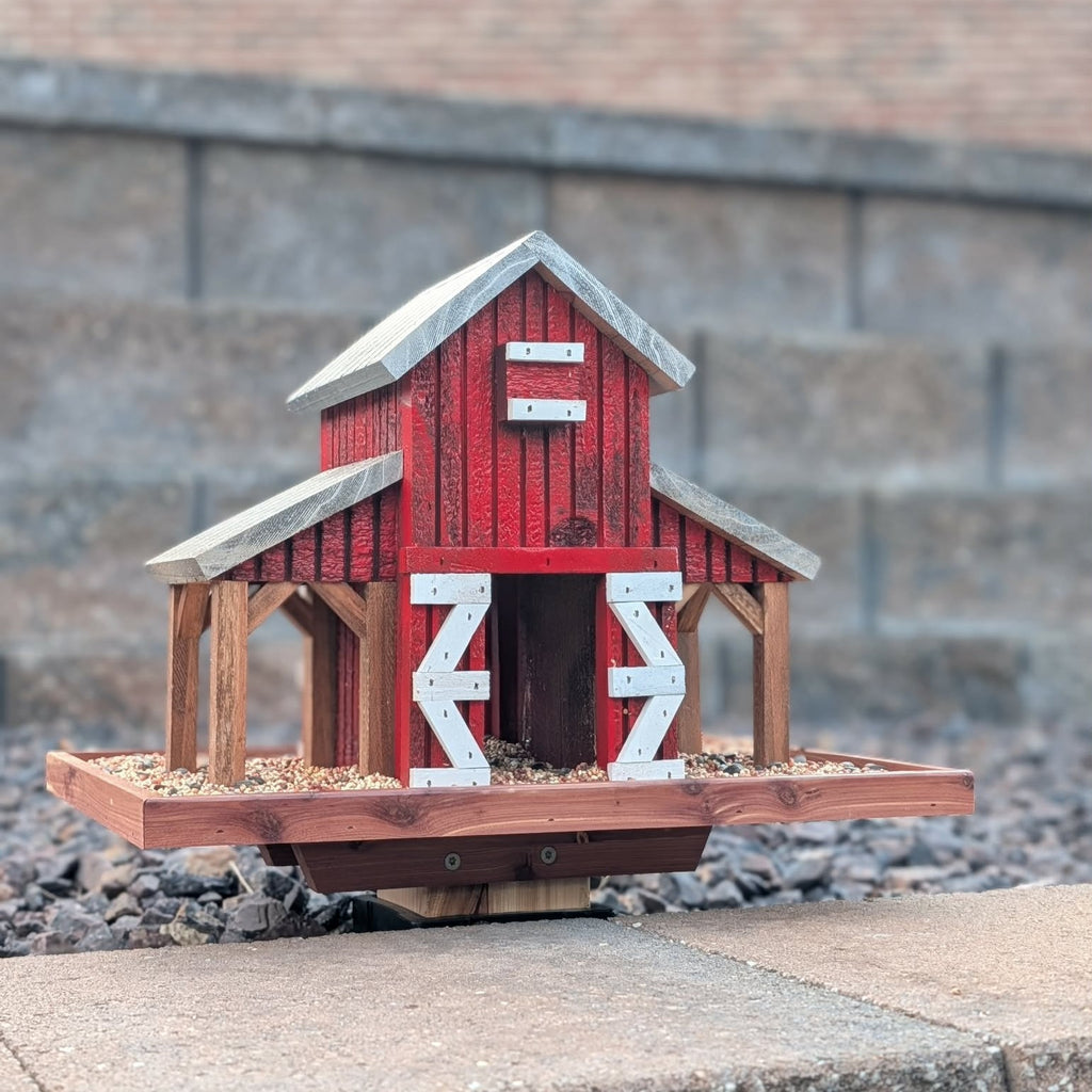 Farm Stable Bird Feeder