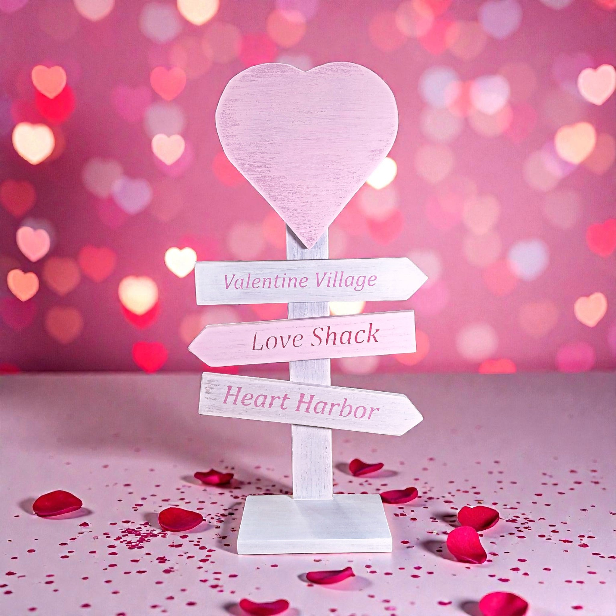 Valentine's Day Road Sign