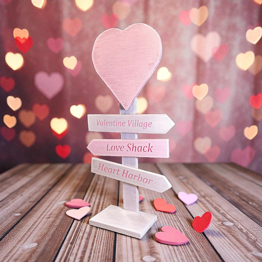 Valentine's Day Road Sign
