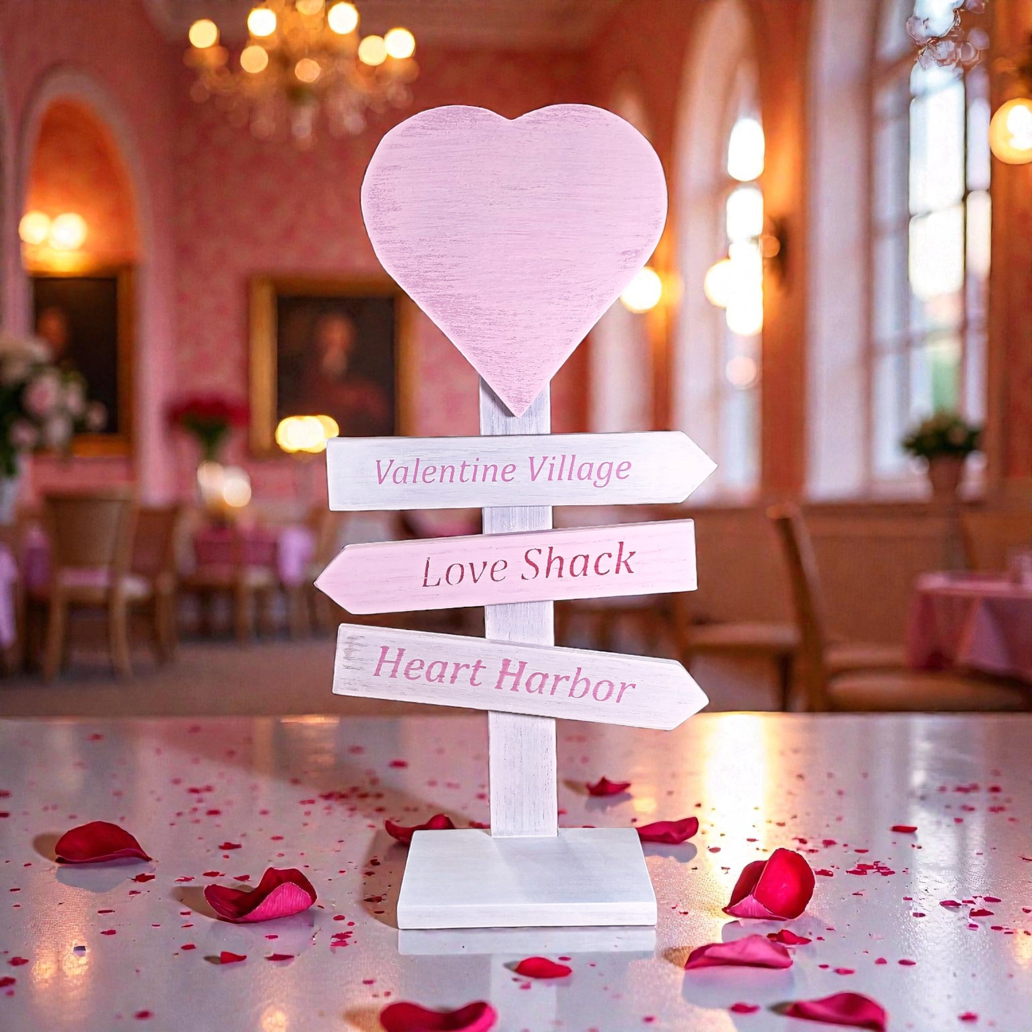 Valentine's Day Road Sign